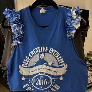 Blue Creative Intellect Kids Tank Top